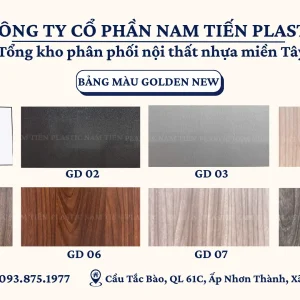 Bảng màu tấm nhựa Golden New