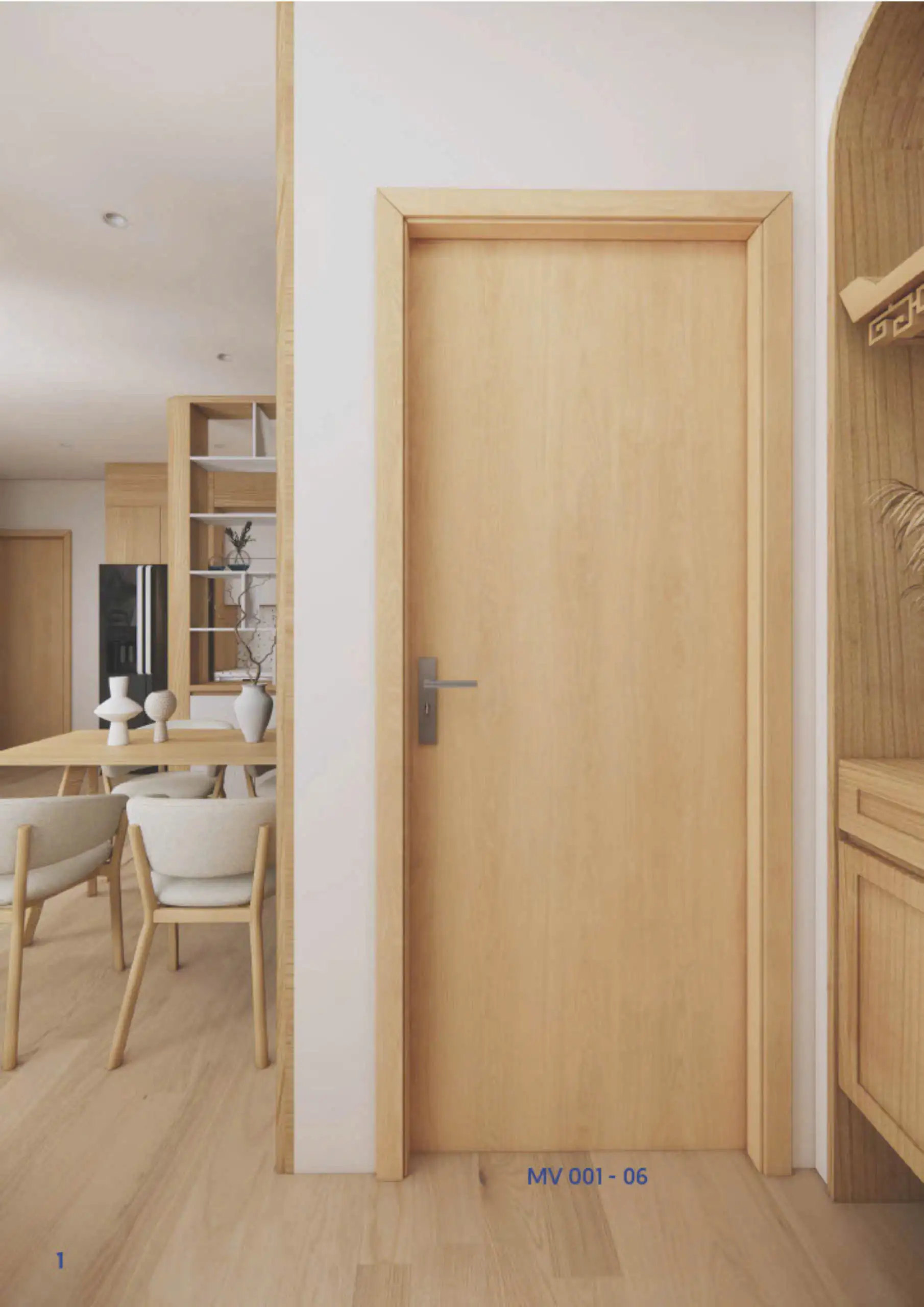Cửa Gỗ Nhựa Composite MV 001-06