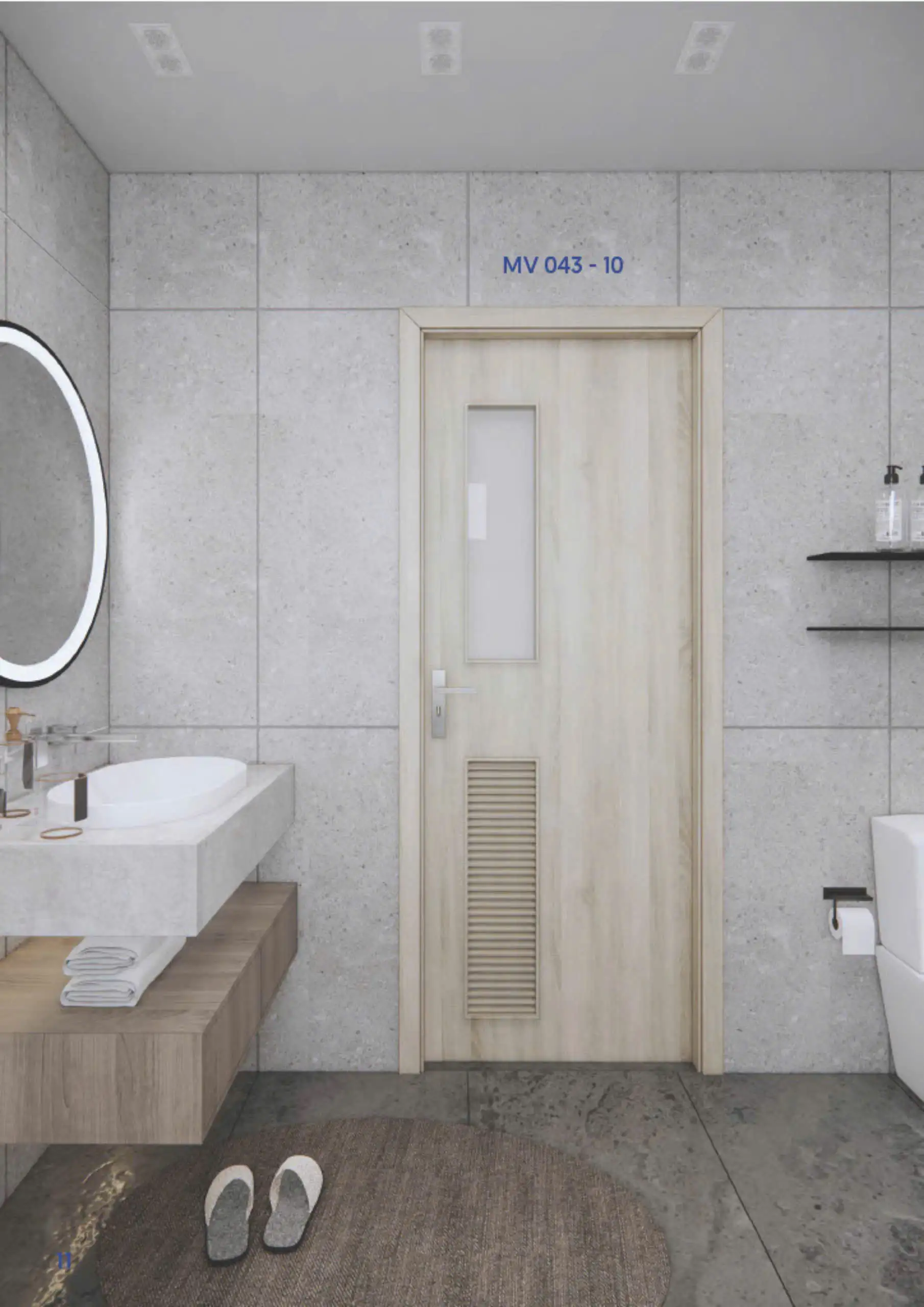 Cửa Gỗ Nhựa Composite MV 043-10