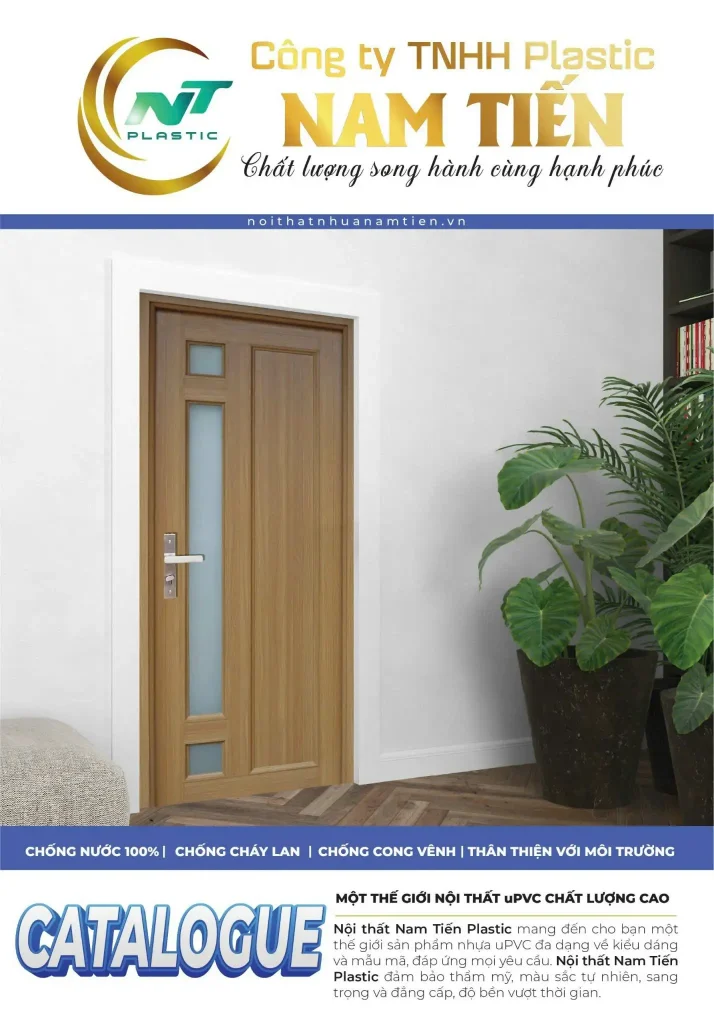 Cửa nhựa uPVC Nam Tiến Plastic dùng trong không gian nhà ở hiện đại