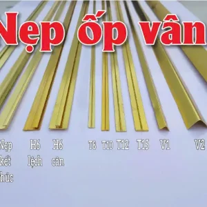 Nẹp Ốp Vân Đá Mạ Vàng