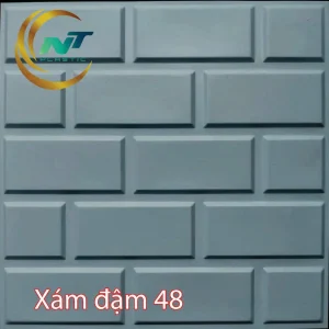 TẤM 3D Xám Đậm 48