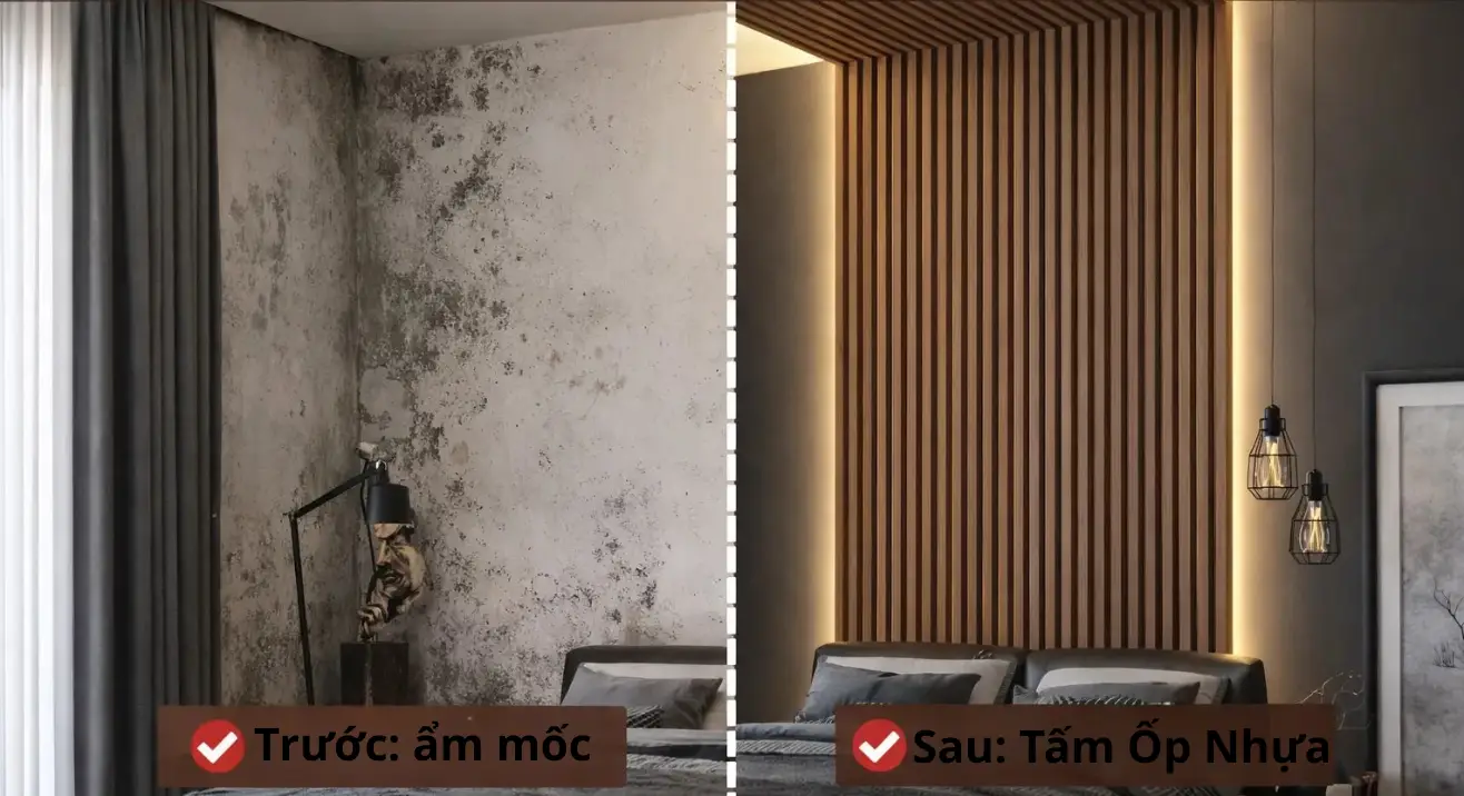 lợi ích khi sử dụng tấm ốp nhựa 