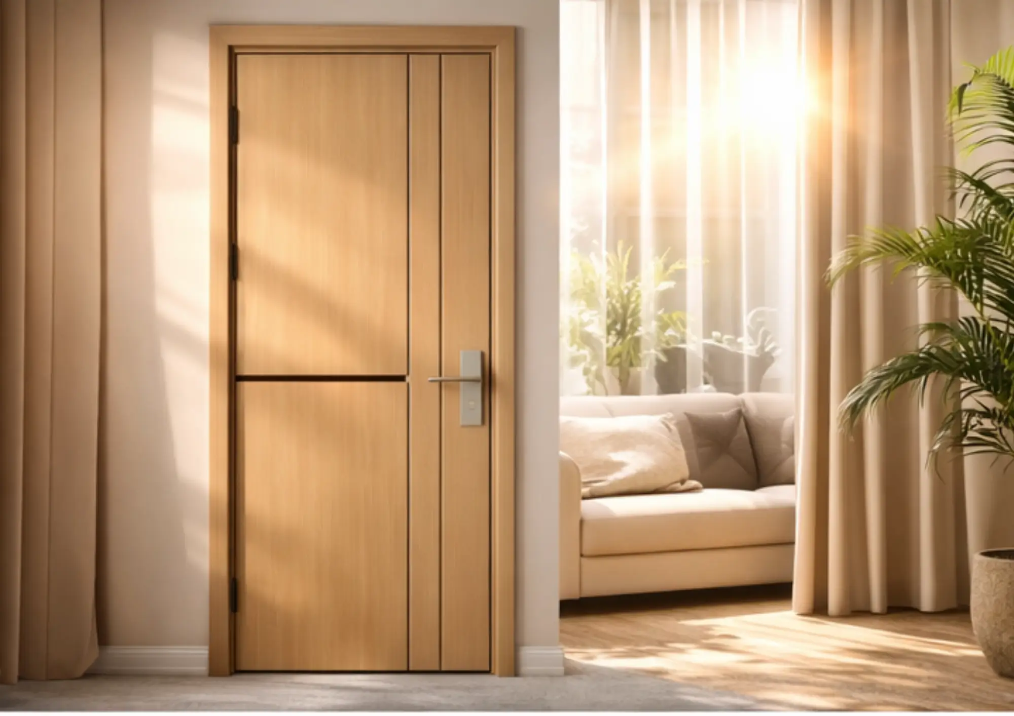 Lưu ý vị trí lắp đặt cửa nhựa composite để tránh ánh nắng trực tiếp