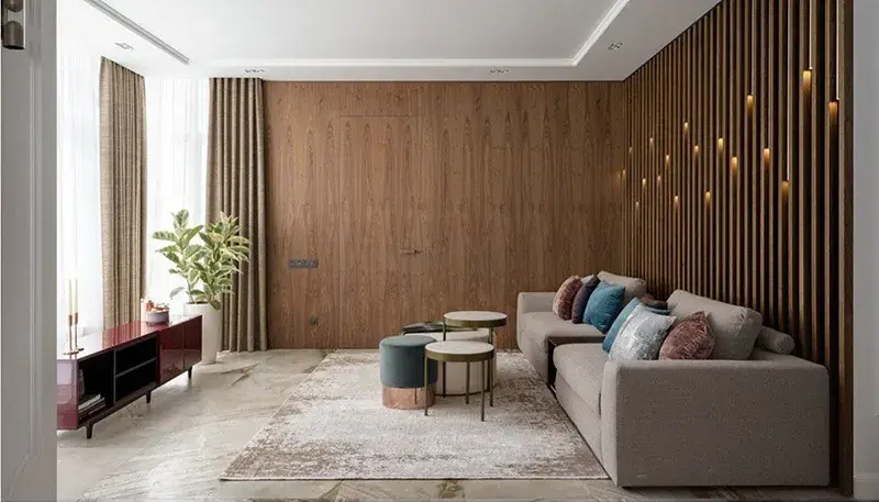 Mục đích sử dụng tấm nhựa ốp tường tại An Giang cho phòng khách và chống ẩm.