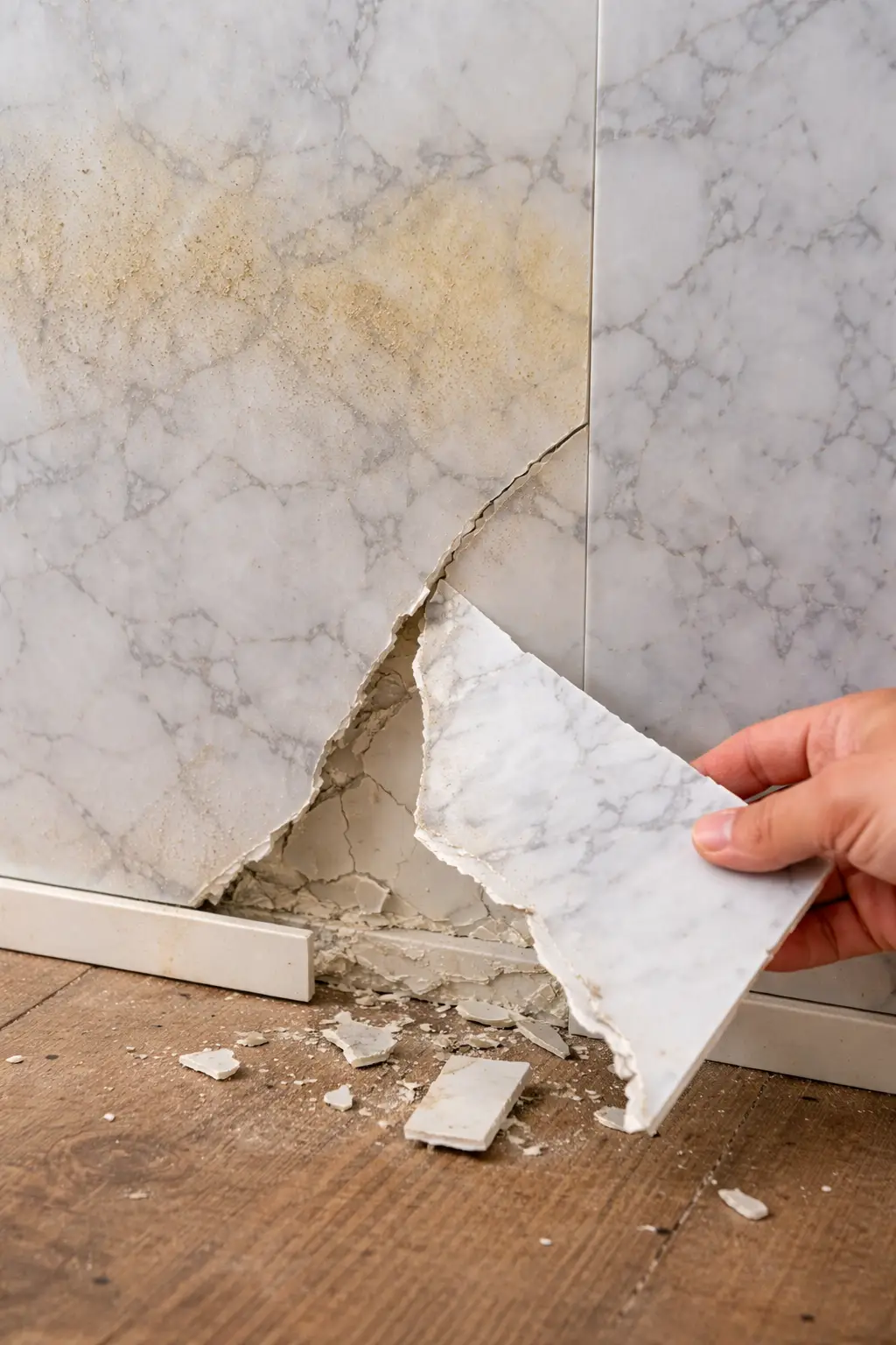 Tấm ốp nhựa kém chất lượng dễ bị giòn gãy và phai màu sau thời gian ngắn