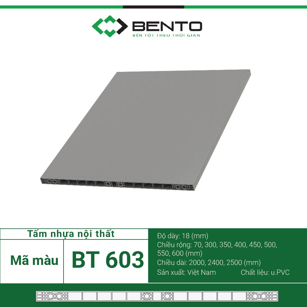 Tấm Nội Thất Nhựa Gỗ BENTO - BT603