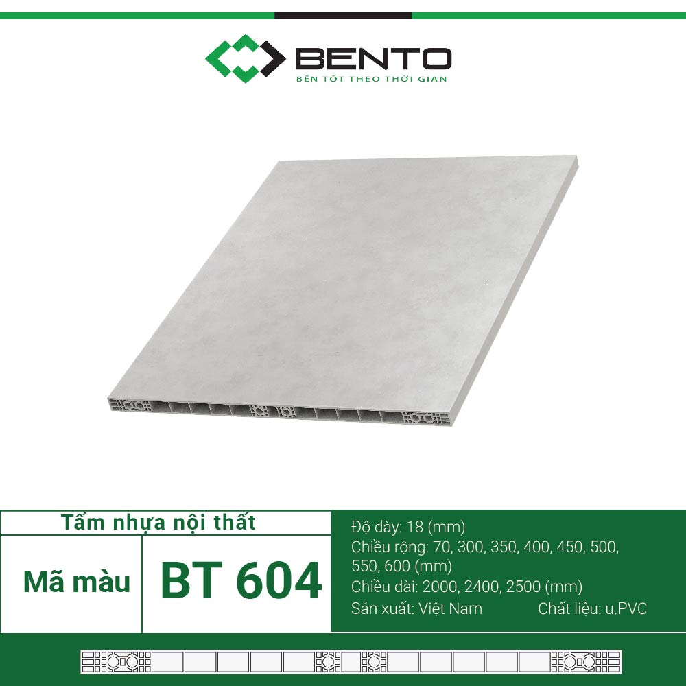 Tấm Nội Thất Nhựa Gỗ BENTO - BT604