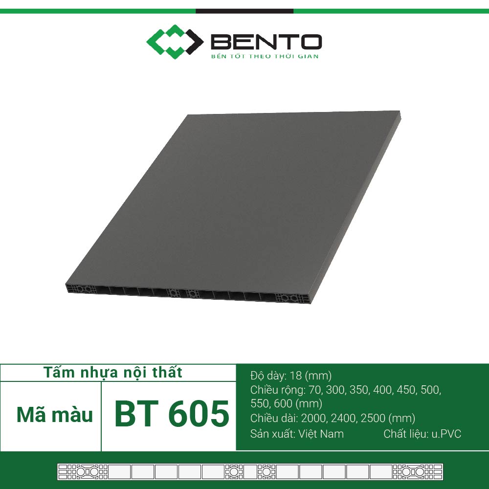 Tấm Nội Thất Nhựa Gỗ BENTO - BT605