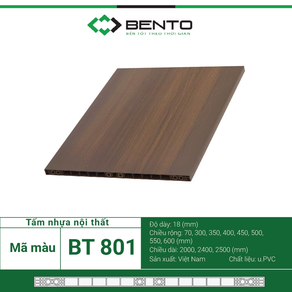 Tấm Nội Thất Nhựa Gỗ BENTO - BT801