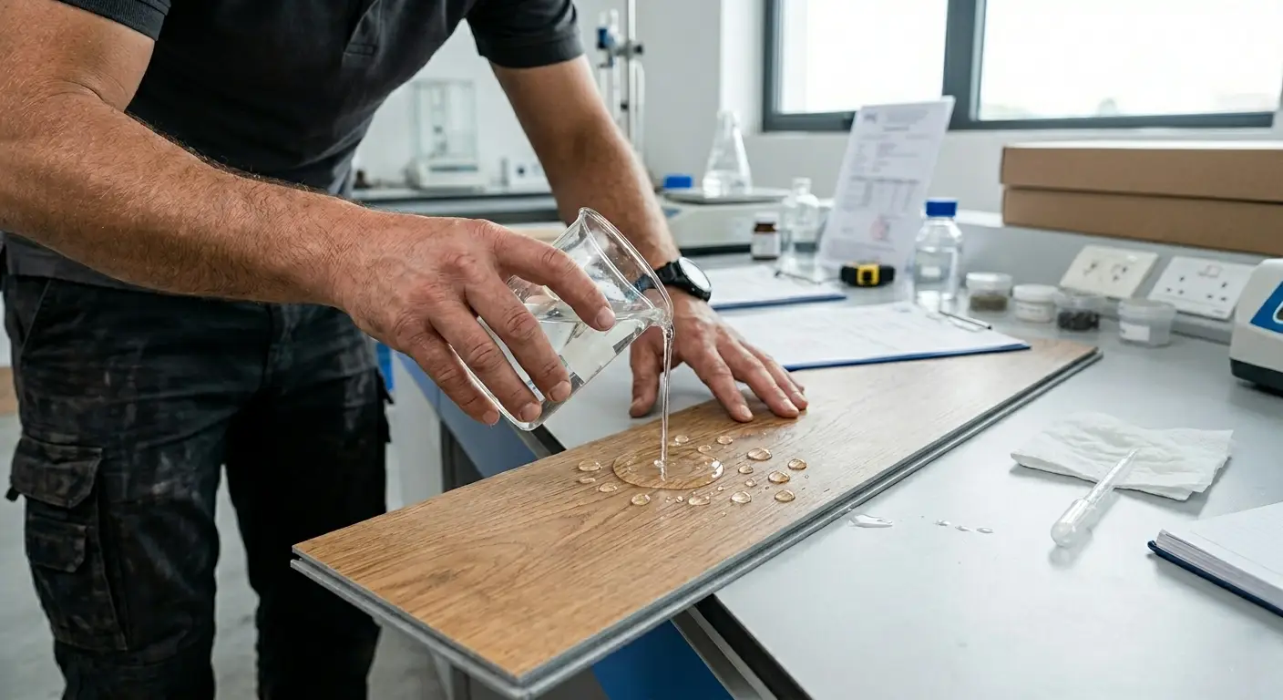 Kiểm tra bề mặt chống thấm nước 100% của thanh sàn cốt SPC