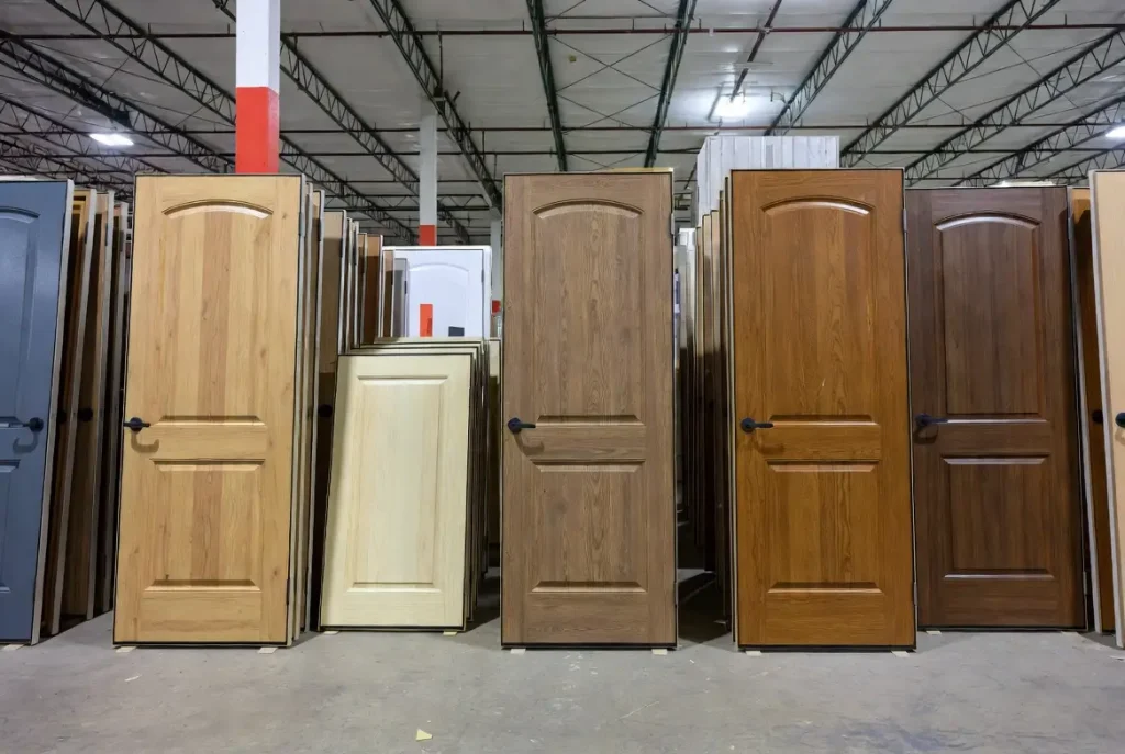 Các mẫu cửa nhựa giả gỗ chống nước thực tế tại kho Nam Tiến Cần Thơ