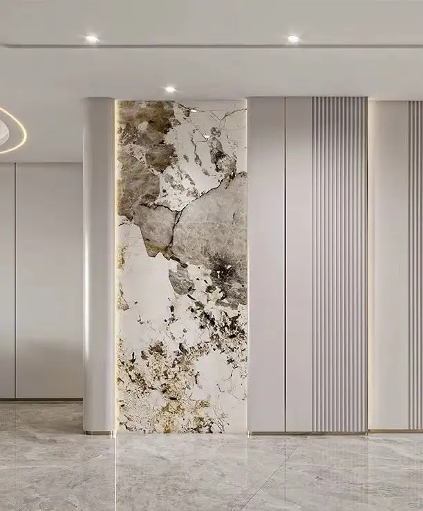 Cận cảnh bề mặt tấm nhựa ốp PVC và đường vân tinh tế của lam sóng