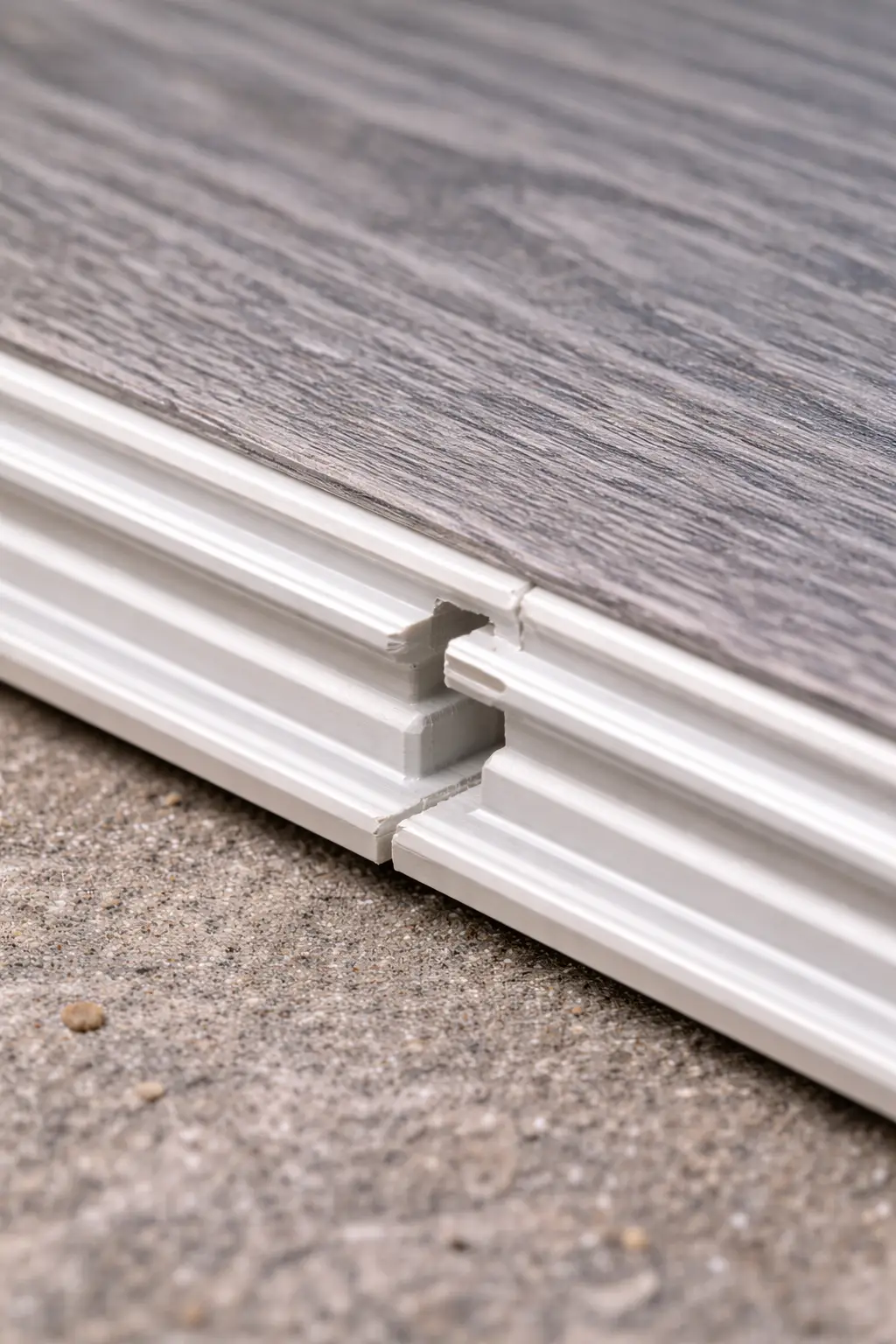 Cận cảnh phôi nhựa nguyên sinh đặc cứng của dòng tấm nhựa sàn chịu lực