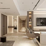 Cảnh quan nội thất sàn vân gỗ cao cấp chống nồm ẩm tại An Giang. sàn nhựa hèm khóa An Giang