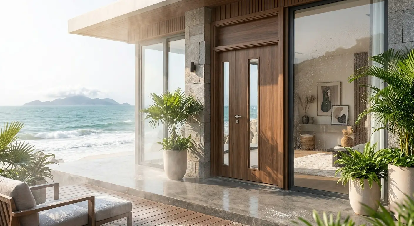 Cửa nhựa Composite kháng mặn tuyệt đối phù hợp cho vùng biển Rạch Giá, Phú Quốc
