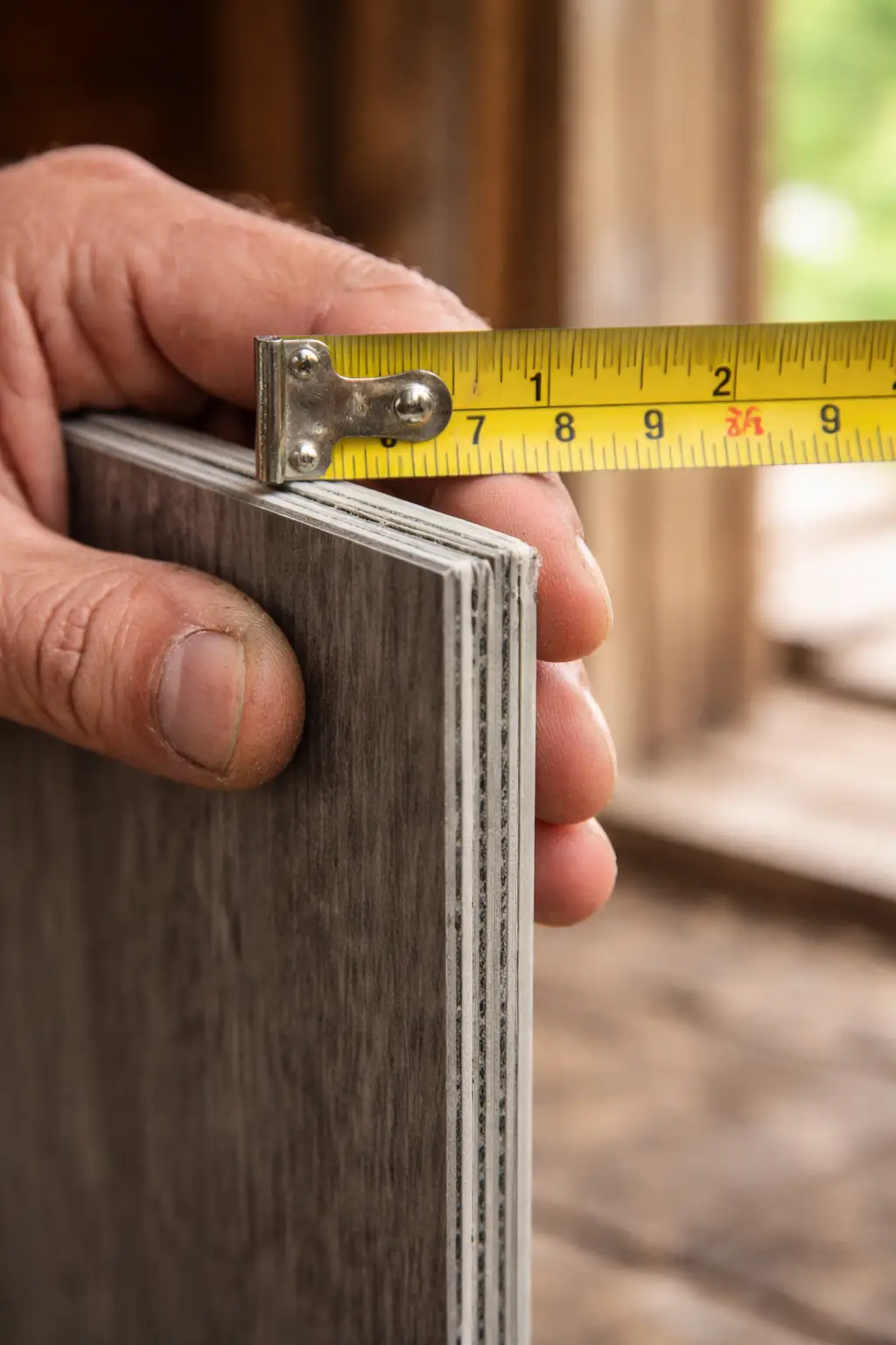  Kiểm tra độ dày tấm nhựa lót sàn chịu lực chuyên dụng cho gác lửng