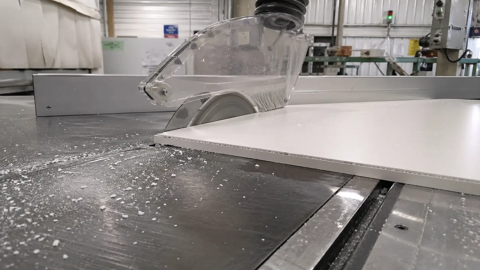 Máy cắt CNC tấm nhựa vân đá chính xác tuyệt đối tại xưởng Nam Tiến