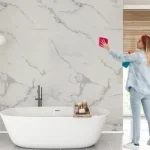 Mẹo vệ sinh tấm nhựa vân đá ốp tường bóng loáng rực rỡ như mới thi công.