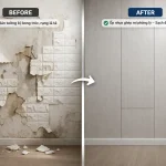 Nguyên nhân xốp dán tường bị bong tróc rụng lả tả. có nên dùng xốp dán tường