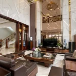 Nội thất biệt thự Cần Thơ sang trọng với tấm nhựa vân đá siêu bóng