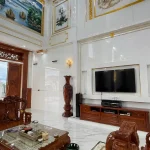 Nội thất nhà mái thái Bạc Liêu ốp tấm nhựa PVC vân đá siêu bóng. tấm nhựa pvc Bạc Liêu