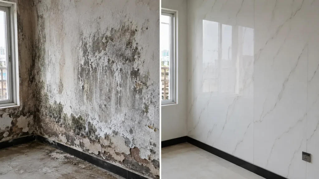 Tấm nhựa PVC ốp tường chống ẩm mốc tại Cần Thơ .tấm nhựa pvc có bền không?
