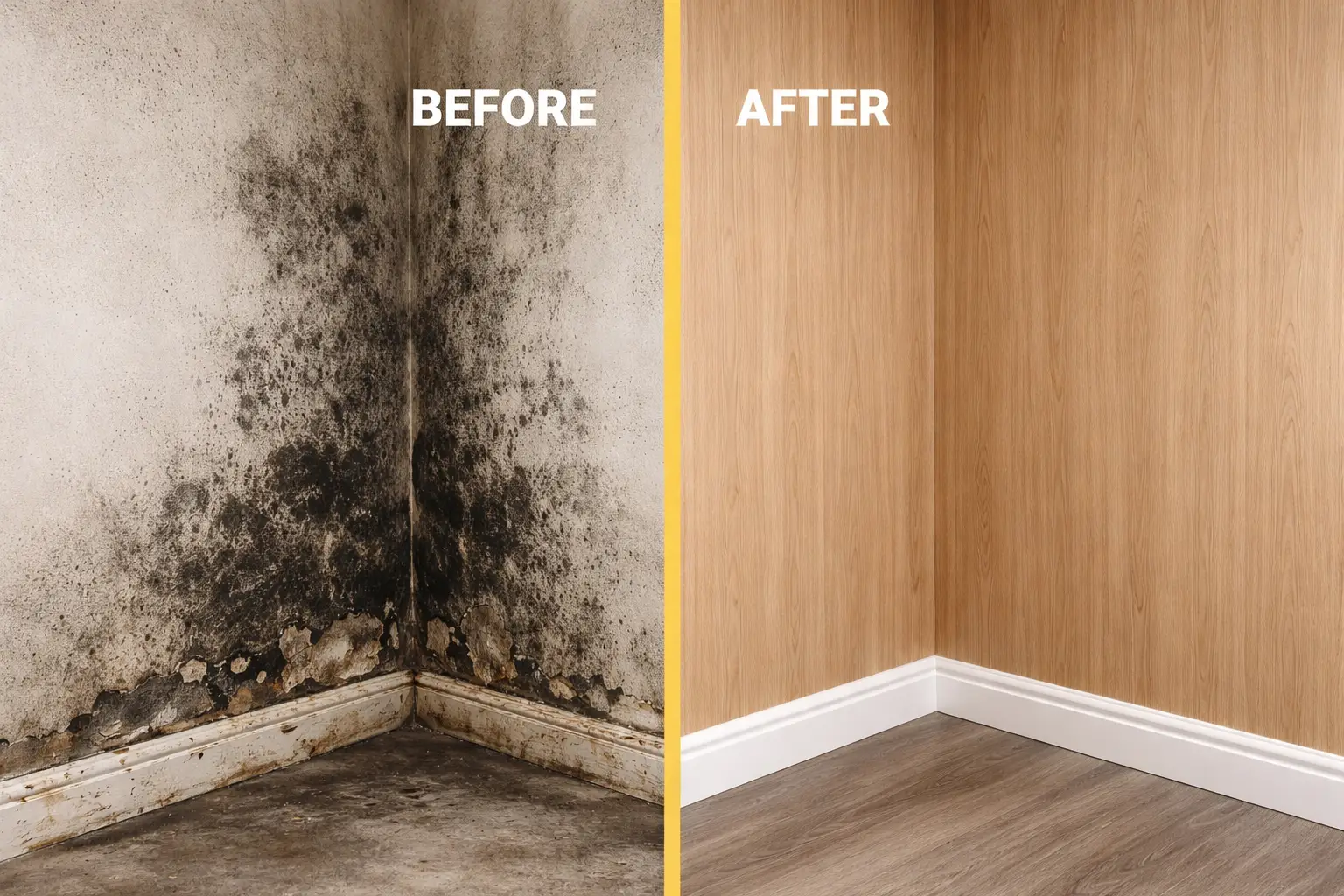  Tấm ốp nhựa PVC giải quyết triệt để tình trạng nấm mốc đen ố bẩn trên tường gạch