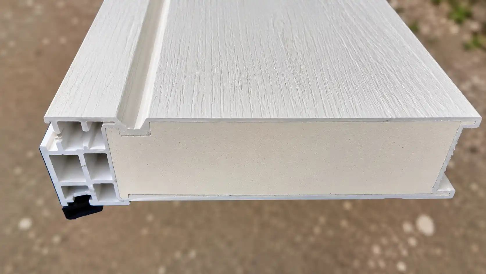Cấu tạo phôi đặc của cửa nhựa composite chống nước tuyệt đối