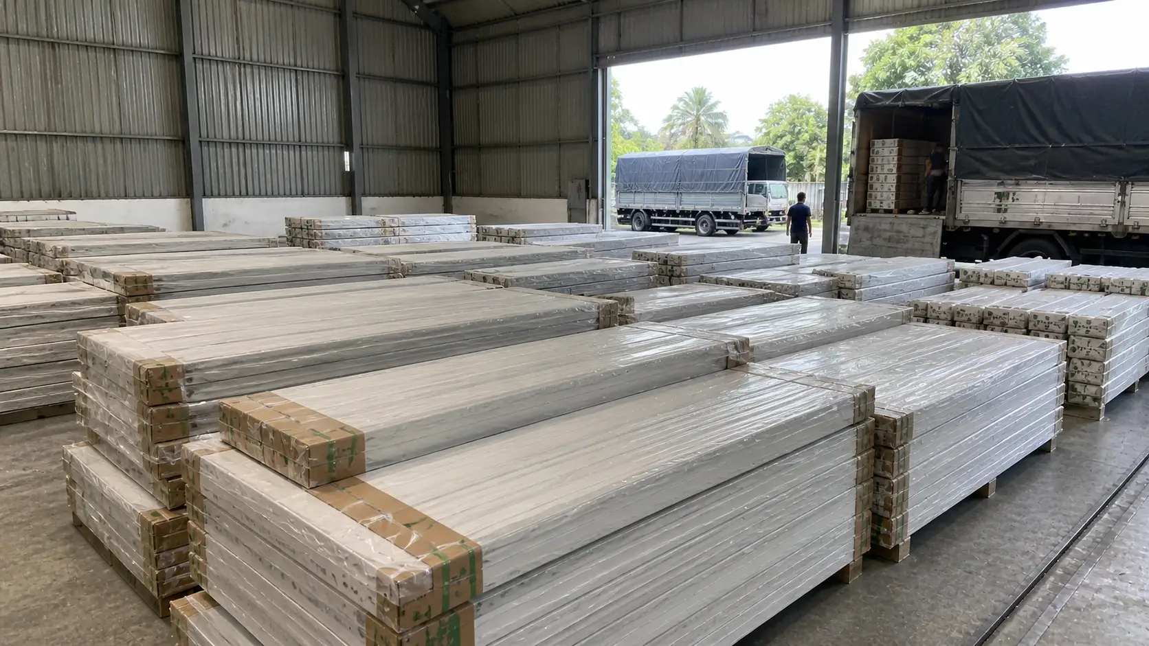 Tổng kho sỉ cửa nhựa Composite Nam Tiến sẵn hàng số lượng lớn
