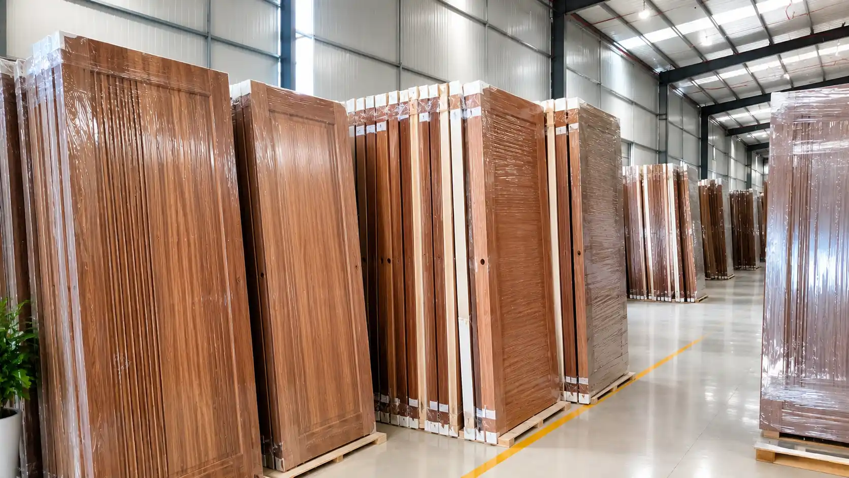 Các bộ cửa nhựa composite mới 100% nguyên seal tại kho Nam Tiến