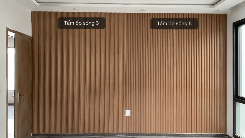 Cách phân biệt lam 3 sóng và lam 5 sóng nhựa PVC ốp tường chuẩn