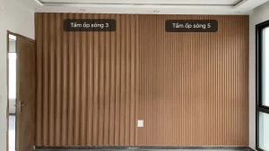 Cách phân biệt lam 3 sóng và lam 5 sóng nhựa PVC ốp tường chuẩn