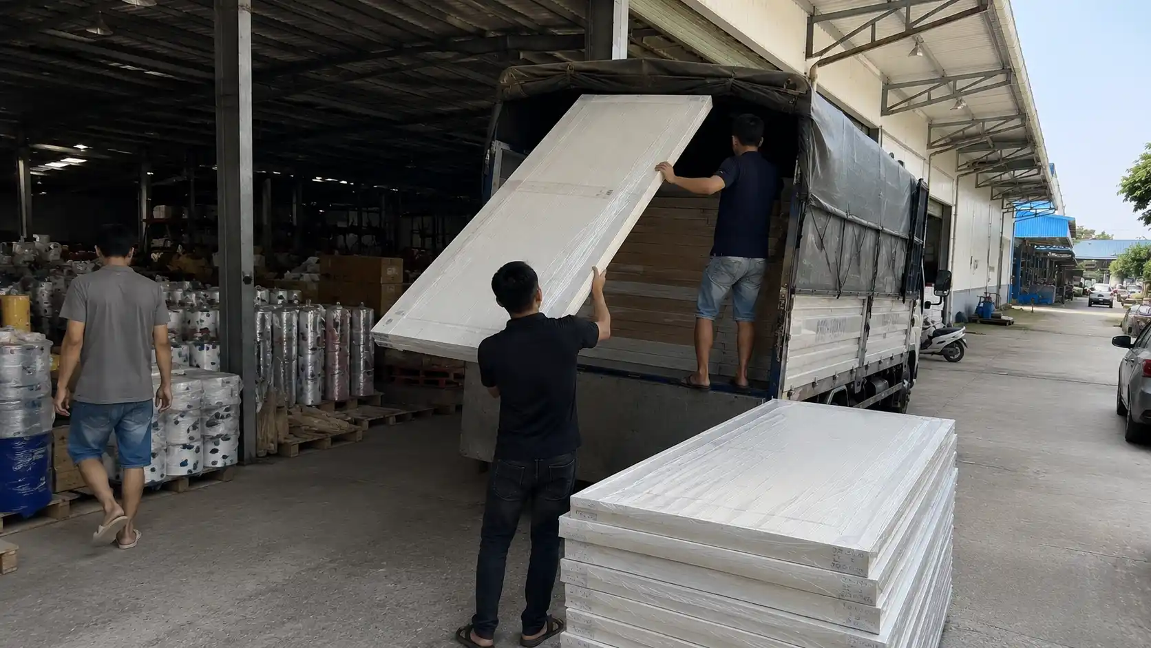 cửa nhựa composite tại tổng kho nam tiến cần thơ