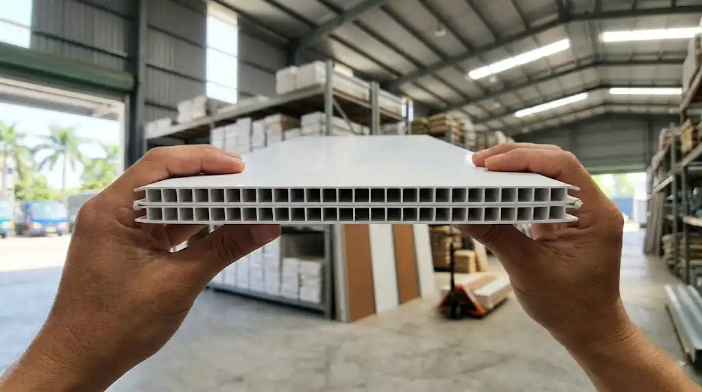 Mặt cắt cấu trúc rỗng tổ ong của tấm nhựa Nano nguyên sinh chất lượng