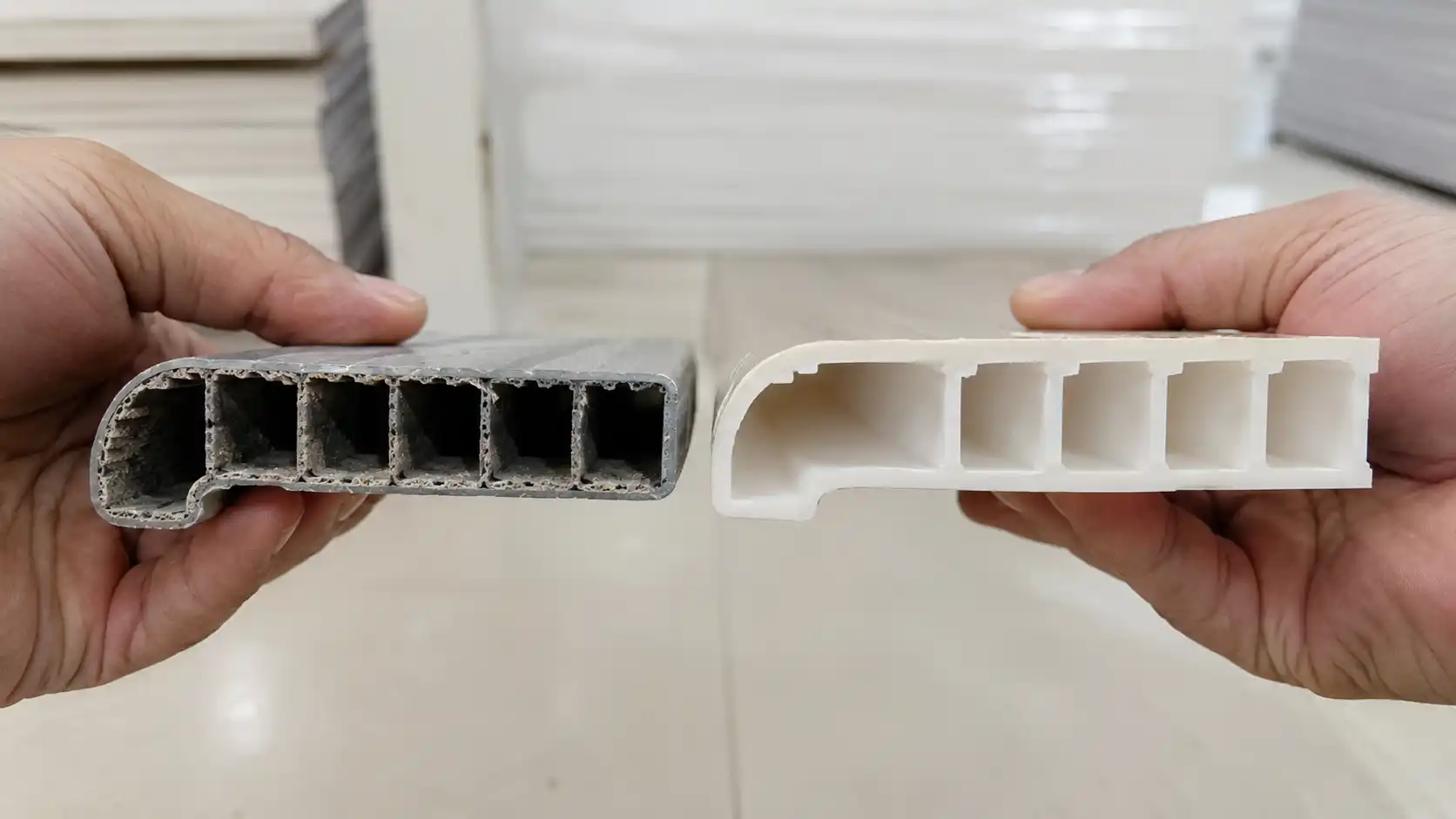 Phân biệt phôi nhựa nguyên sinh cốt trắng và cốt xám tái sinh rẻ tiền