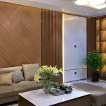 Tấm nhựa PVC ốp tường trang trí phòng khách đẹp và an toàn cho sức khỏe