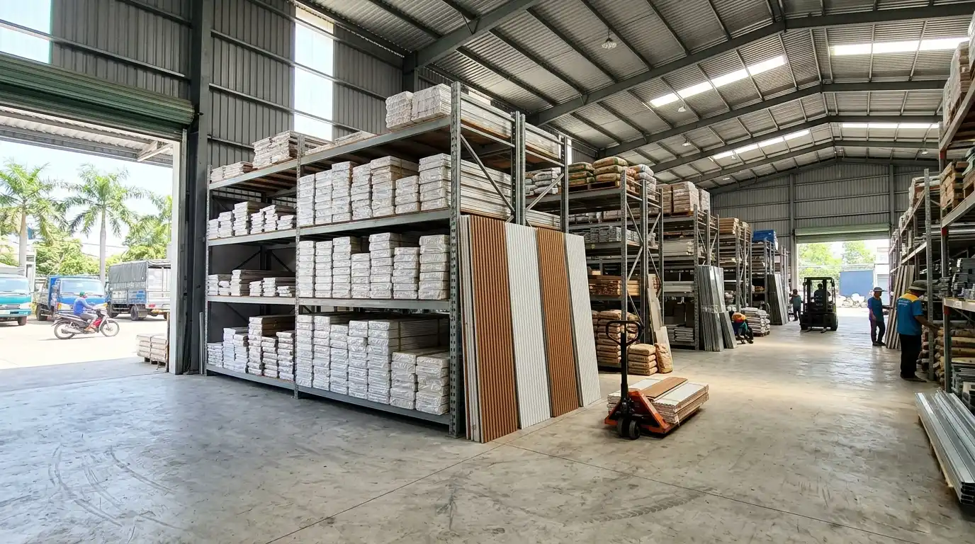Tổng kho lưu trữ và phân phối tấm ốp nhựa PVC Nano tại Cần Thơ