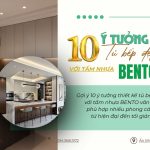 Gợi ý 10 ý tưởng thiết kế tủ bếp đẹp với tấm nhựa BENTO vân gỗ, phù hợp nhiều phong cách từ hiện đại đến tối giản.
