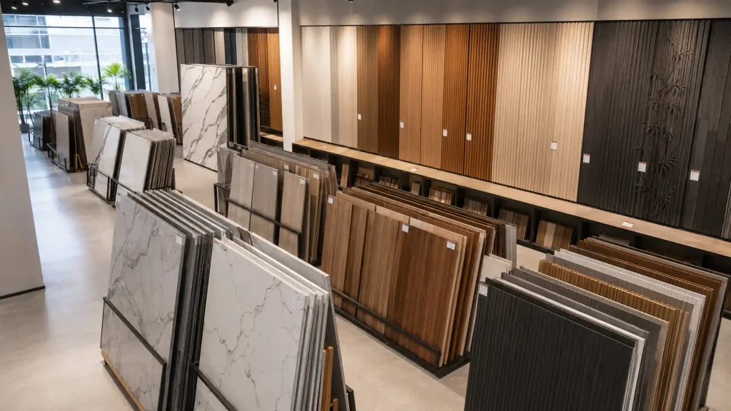 Các chất liệu tấm nhựa ốp tường phổ biến được phân phối trên thị trường hiện nay