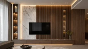 Các chất liệu tấm nhựa ốp tường phổ biến trang trí nội thất hiện đại