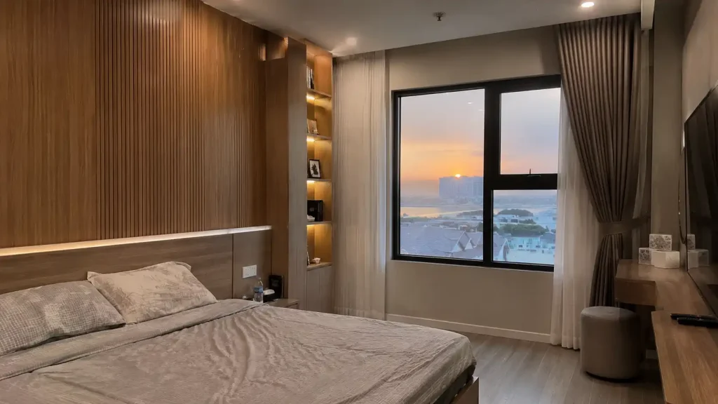 tấm ốp tường chống nóng giúp phòng ngủ duy trì không khí mát