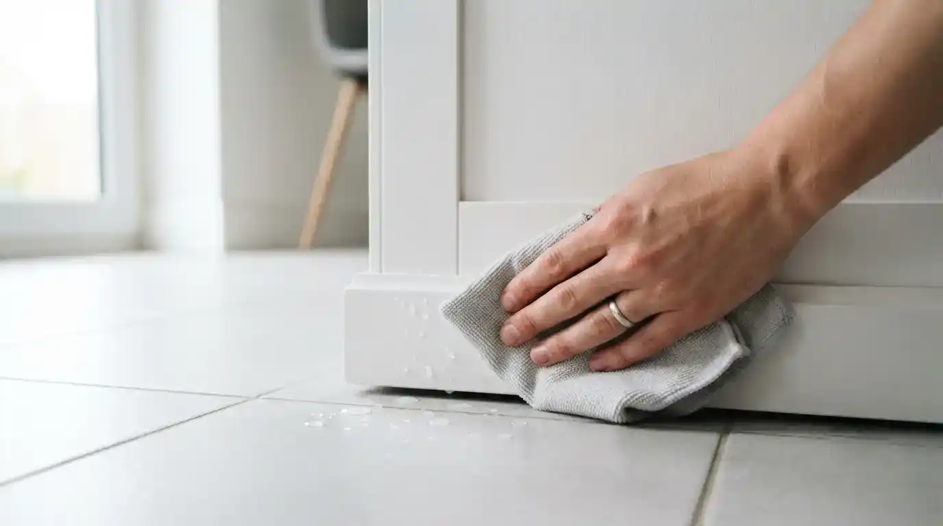 Lau khô khẩn cấp khi tủ giày bị hắt mưa