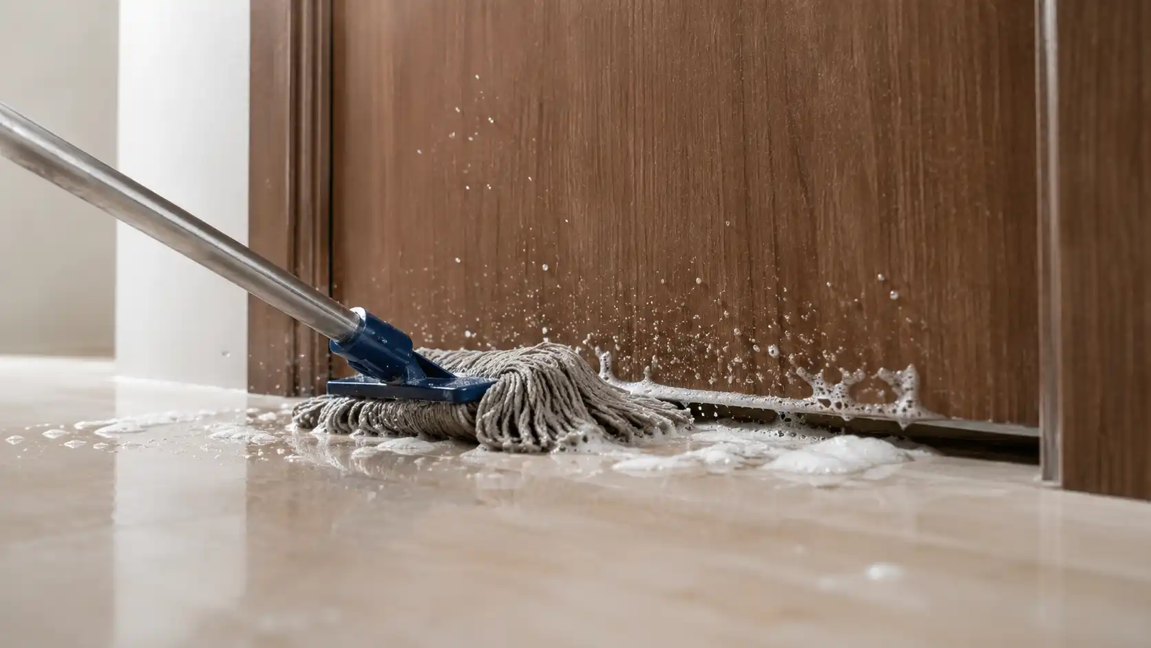 Lực ma sát của cây lau nhà ép dung môi hóa học chui vào gầm cửa