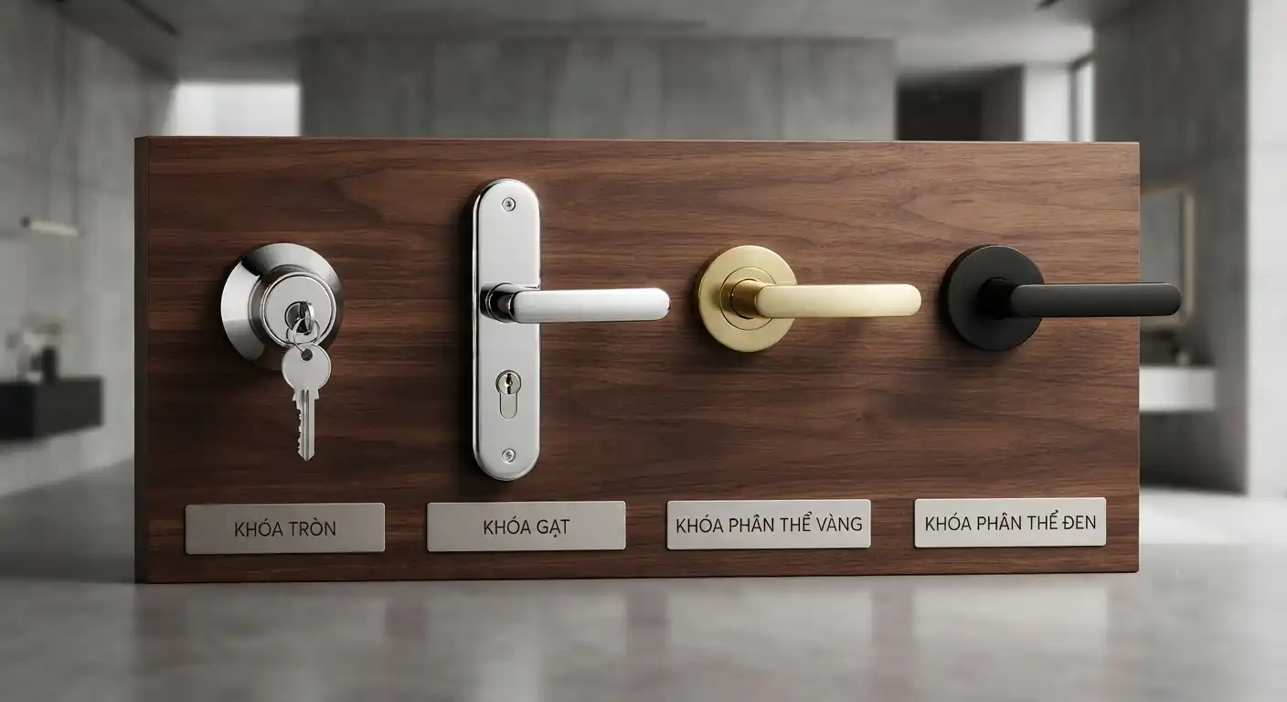 Các loại khóa cửa phòng phổ biến