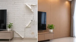 Nên dùng xốp dán tường hay tấm nhựa nano để cải tạo.