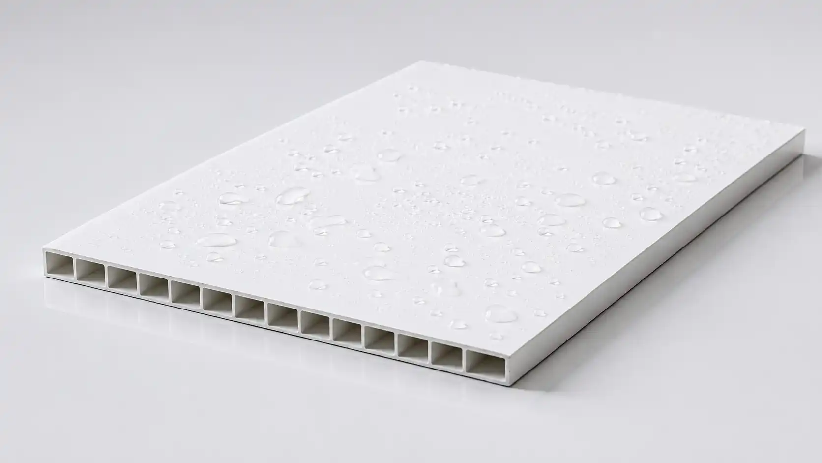 Tấm nhựa Ecoplast trơ với nước chống xệ bản lề tuyệt đối