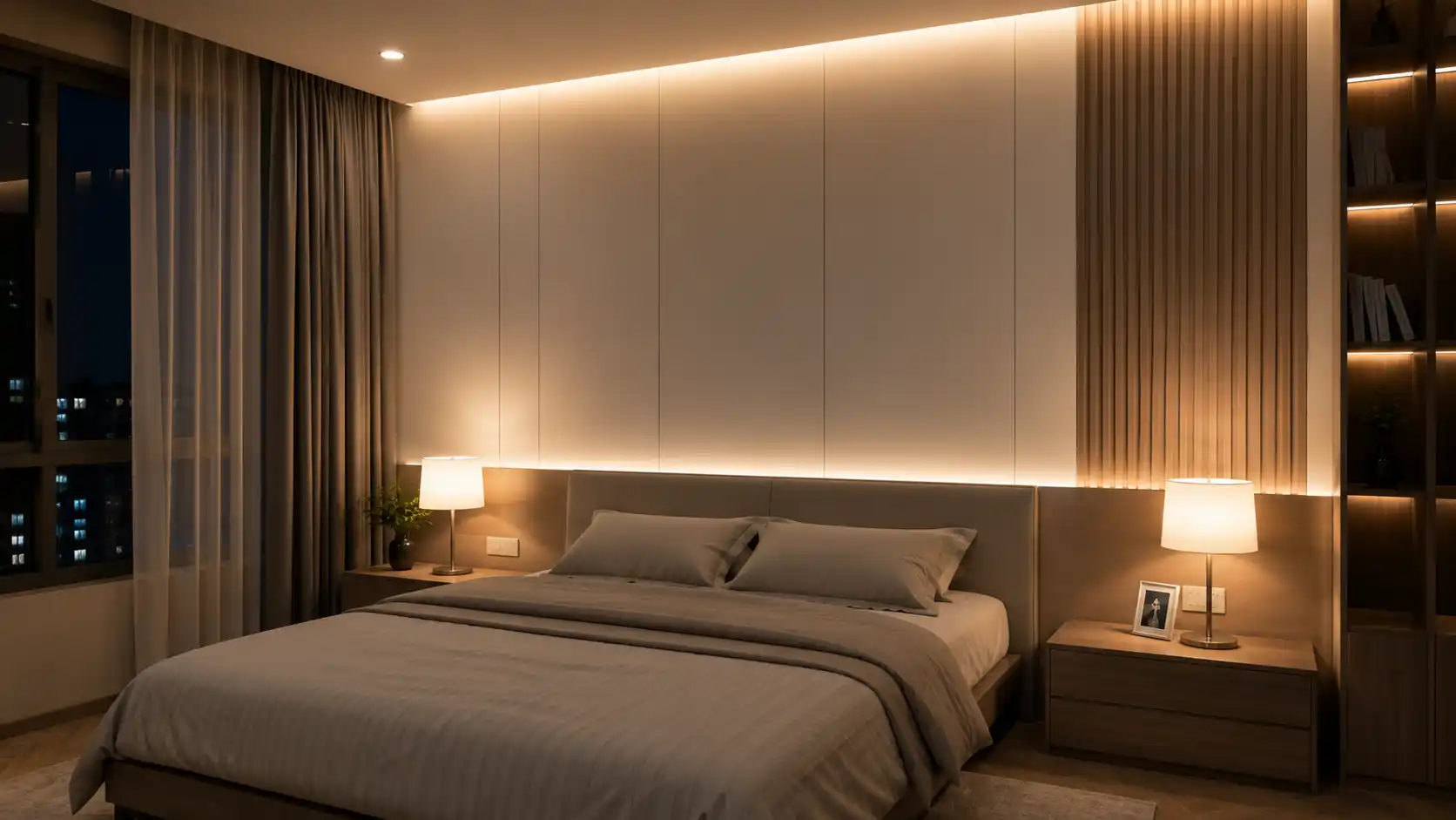 Tấm nhựa ốp tường hỗ trợ tiêu âm giảm tiếng ồn sinh hoạt vang vọng trong phòng ngủ
