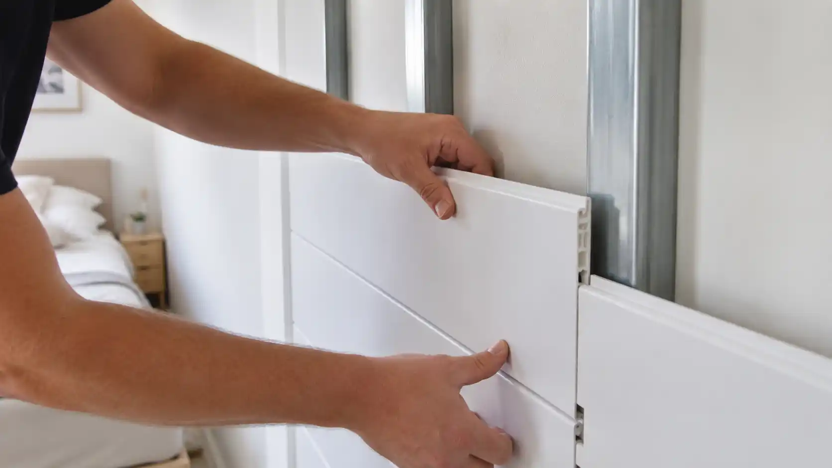 Thi công khô vách ngăn nhựa lắp ghép không gây bụi
