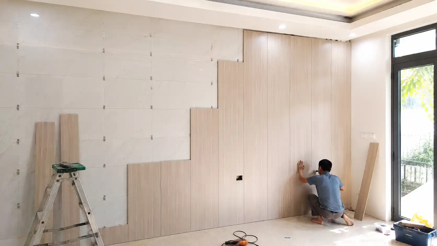 Thi công tấm ốp tường nano tại An Giang